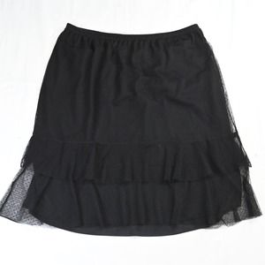 CJ Banks Black Midi Skirt